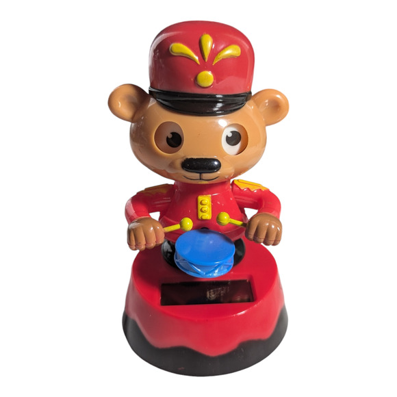 Solar Powered Dancing ~ Holiday ~ LITTLE DRUMMER BEAR ~ 2015 - Picture 1 of 6